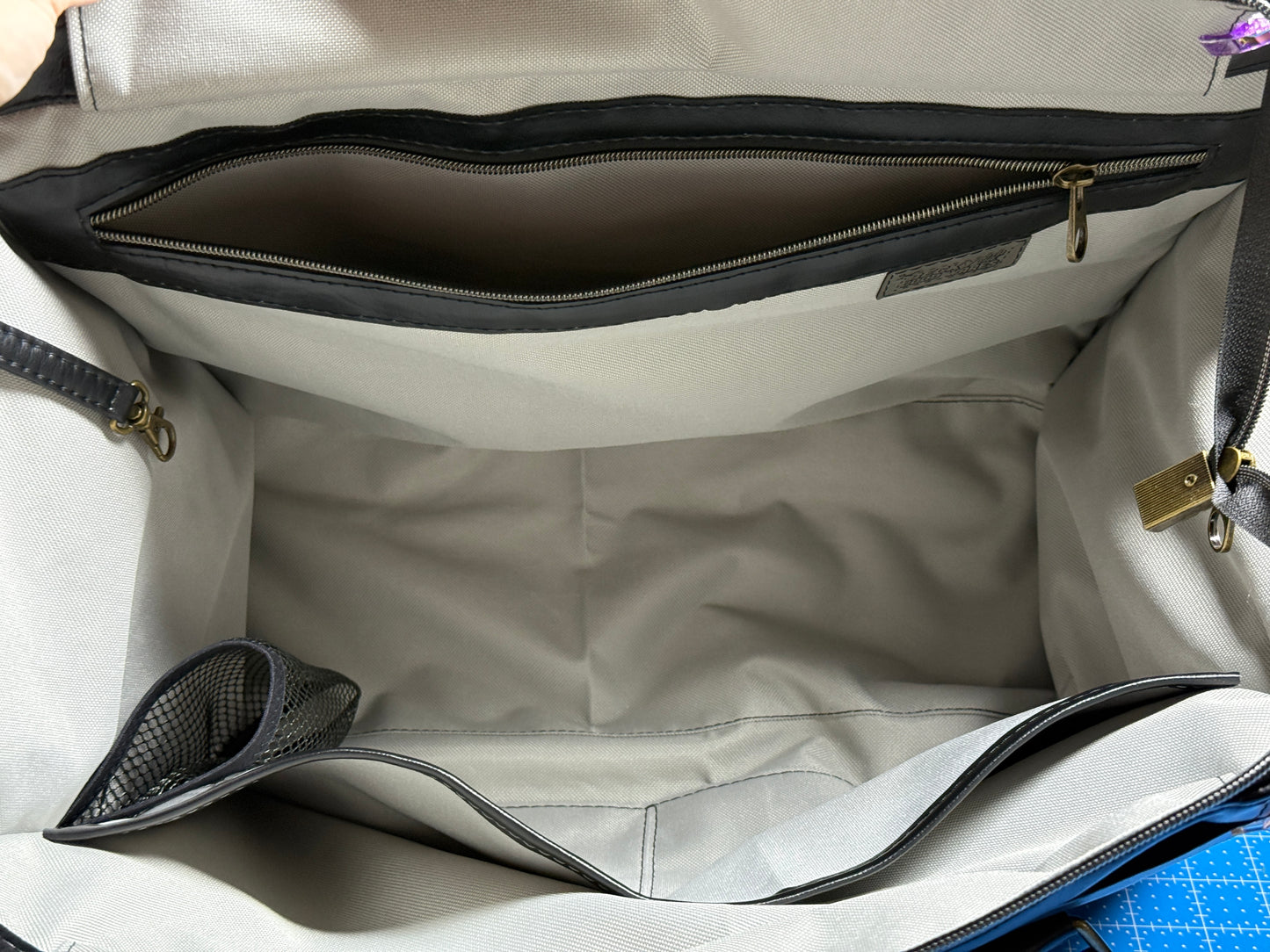 Black and Grey Work Tote