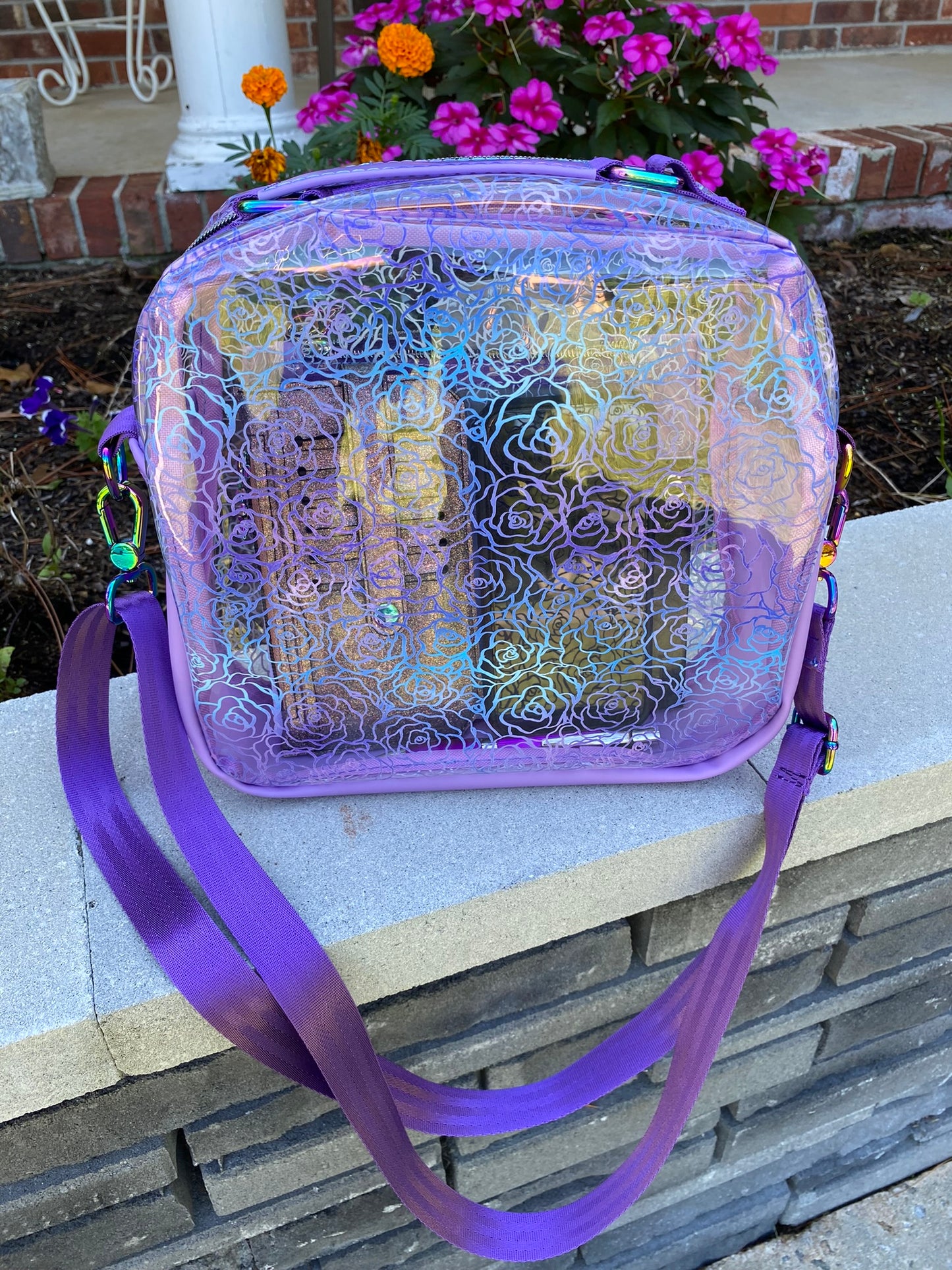 Clear Flowers Bag