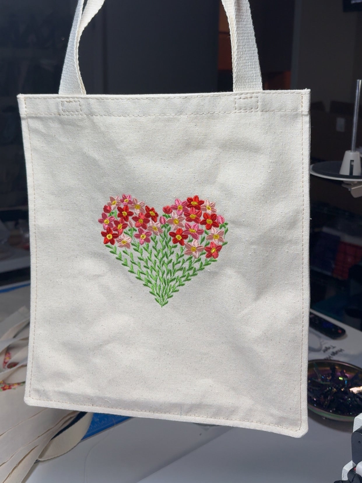 Small Embroidered Tote