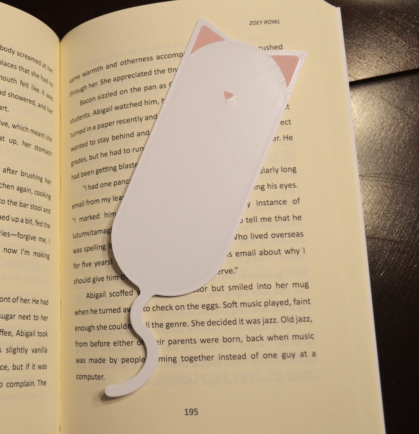 3D Printed Cat Bookmark