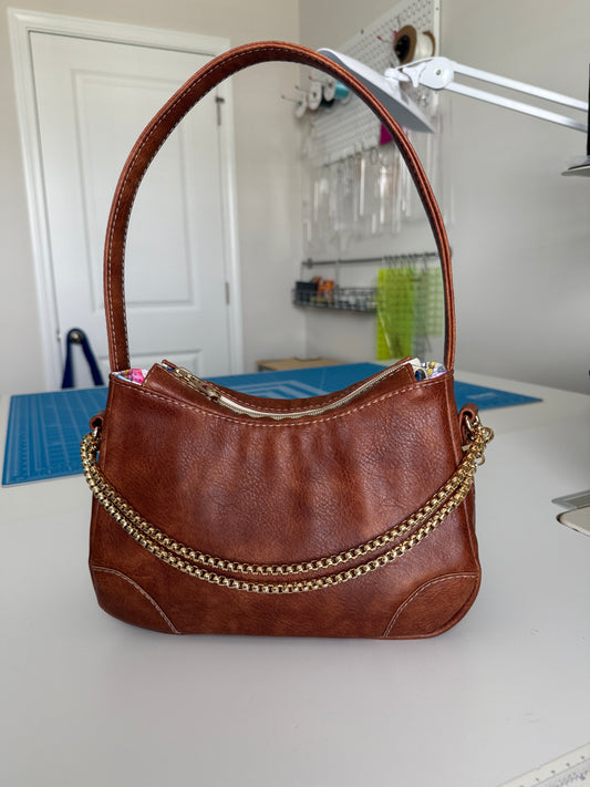 Brown Faux Leather Cutie Patootie