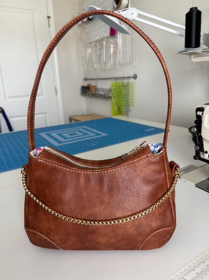 Brown Faux Leather Cutie Patootie
