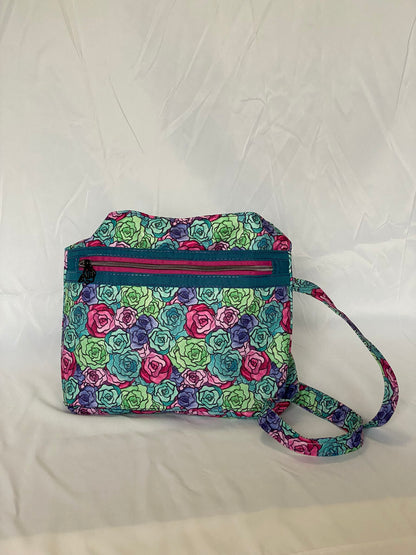 Stain Glass Flowers Shoulder Bag
